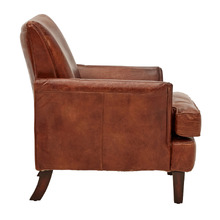 Austin Aged Cowhide Leather Armchair
